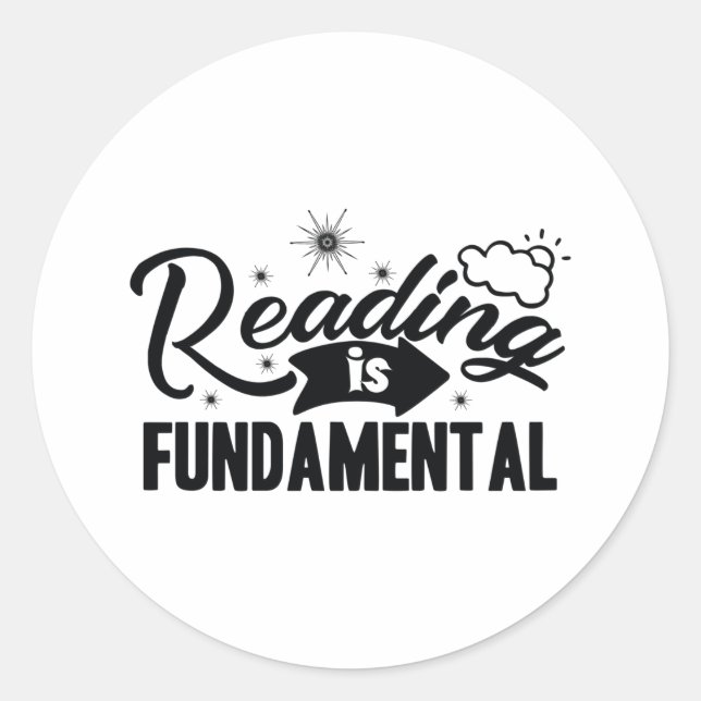 Adesivo Reading is fundamental (Frente)