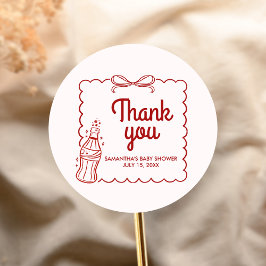 Adesivo Ready to Pop Soda Baby Shower