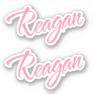 Adesivo Reagan Decorative Name (Nome decorativo do reagan)