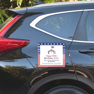 Adesivo Real Estate Custom Car Sticker 250th Birthday USA