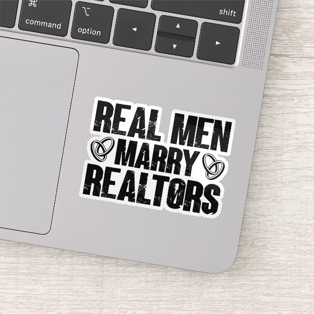 Adesivo Real Men Casado Realtors Imobilizadores Imobiliári (Detalhe)