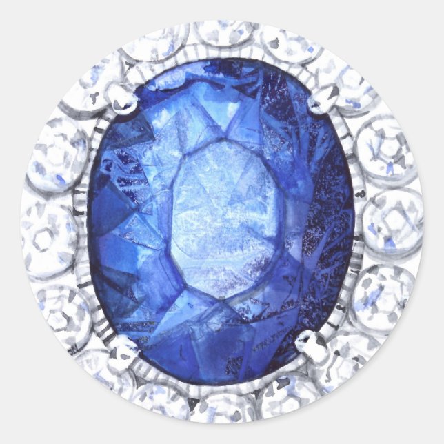 Adesivo Real Sapphire Original Watercolor (Frente)