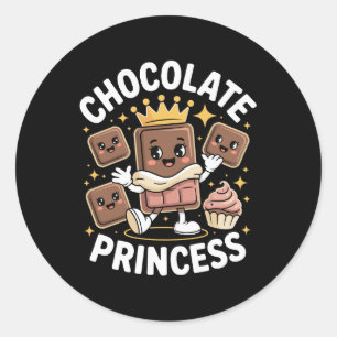 Adesivo Realeza de Chocolate Adorável Can Doce Kawaii