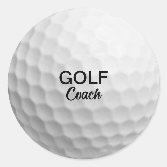 Adesivo Realistic Ball | Golf Coach (Frente)