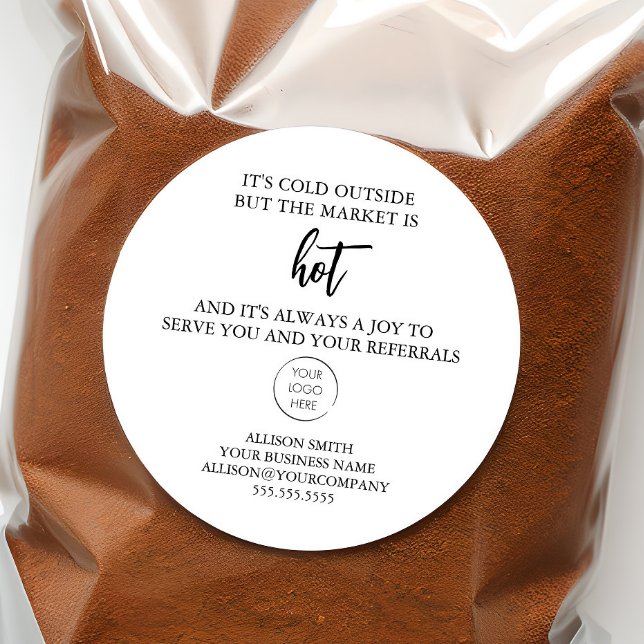 Adesivo Realtor Pop By Marketing w/ Logo for Hot Chocolate (Criador carregado)