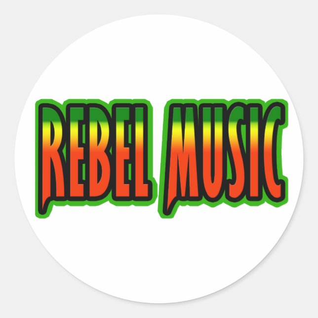 Adesivo Rebel Music (Frente)
