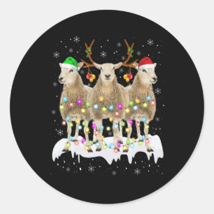 Adesivo Rebelde Ovina Papai noel Natal Com Xmas Divertidos