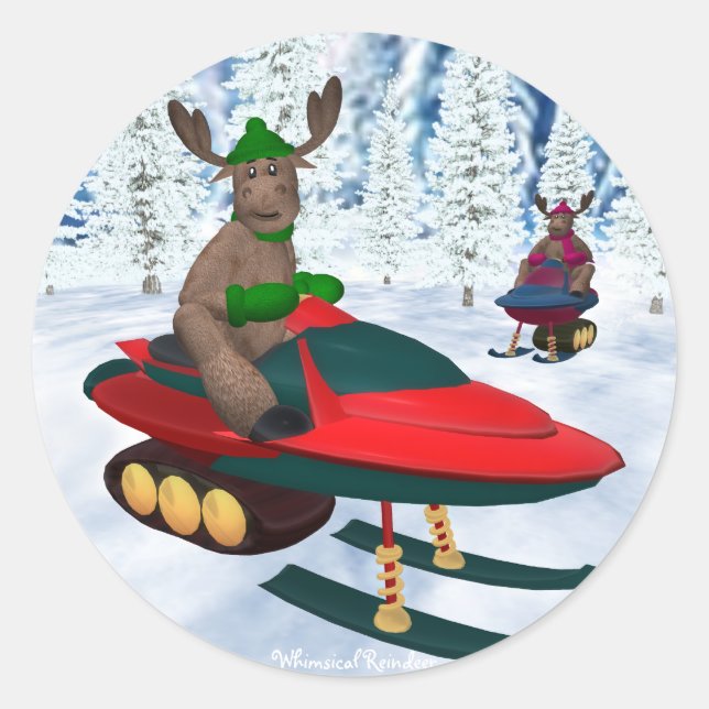 Adesivo Rebelde Whimsical em Snowmobiles (Frente)