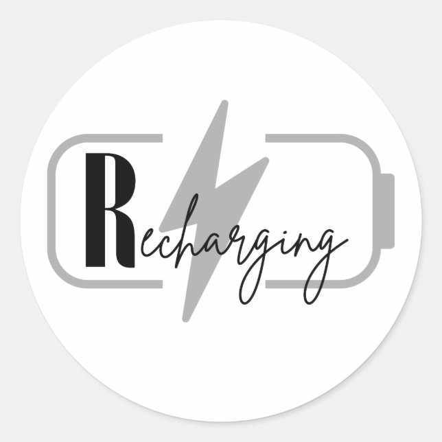 Adesivo Recarregando (Frente)