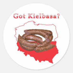 Adesivo Recebi o mapa polonês de Kielbasa