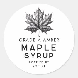 Adesivo Receita caseira de xarope de ácer