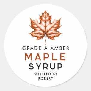 Adesivo Receita caseira de xarope de ácer