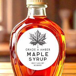 Adesivo Receita caseira de xarope de bordo