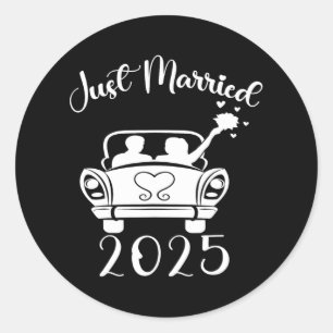 Adesivo Recem casados 2025 Anéis de Casamento Corresponden