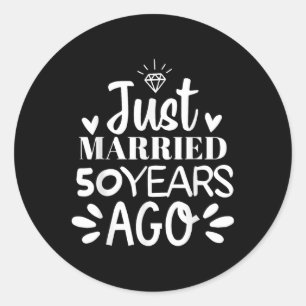 Adesivo Recem casados 50 Anos Atrás Engraçada 50ª Anniv de