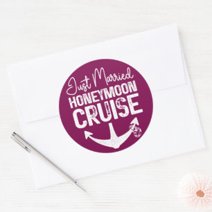 Adesivo Recém-Casados Cruzeiros de Lua de Mel Anel Present