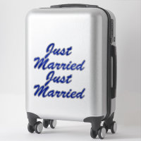 RECEM CASADOS XL Car Stickers (2) - AZUL MEIO-NOIT