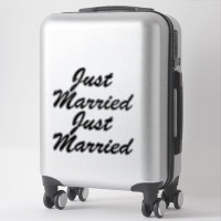 RECEM CASADOS XL Car Stickers (2) - PRETO