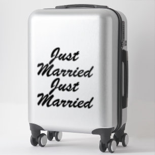 Adesivo RECEM CASADOS XL Car Stickers (2) - PRETO