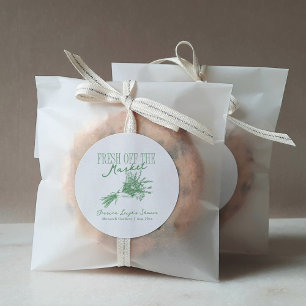 Adesivo Recém-saído do Mercado Chá de Noiva Verde