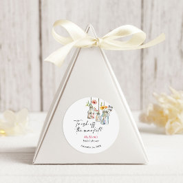 Adesivo Recém-saído do Mercado Pote Floral Noiva Shower