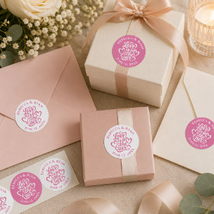 Adesivo Recepção de Casamento Amor no Ar