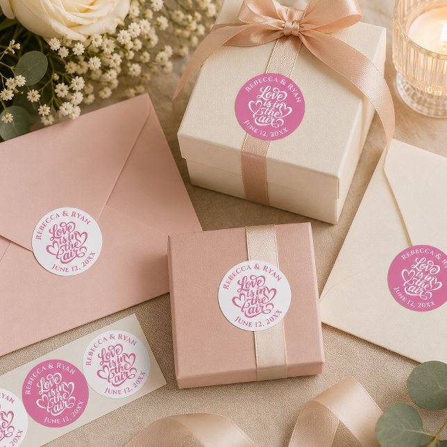 Adesivo Recepção de Casamento Amor no Ar (Criador carregado)
