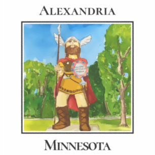 Adesivo Recepção Gigante Viking, Alexandria, Minnesota 