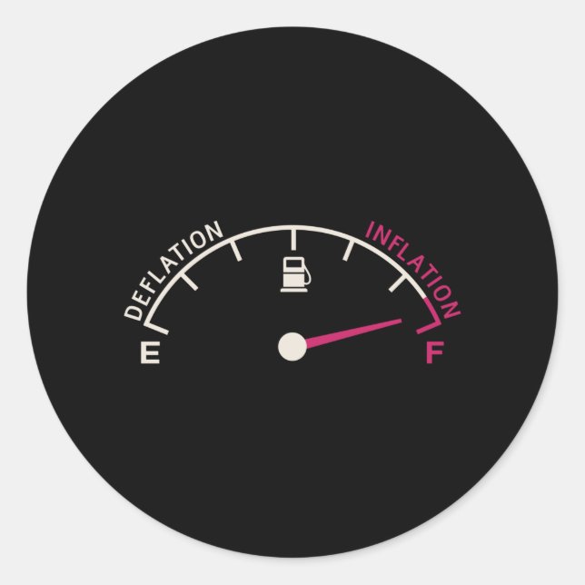 Adesivo Recession Deflation Fuel gauge (Frente)