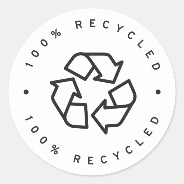 Adesivo reciclado de 100% (Frente)