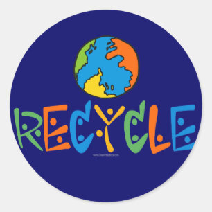 Adesivo Reciclagem Colorido