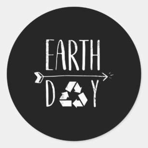 Adesivo Reciclagem de Cute Vintage no Dia da Terra