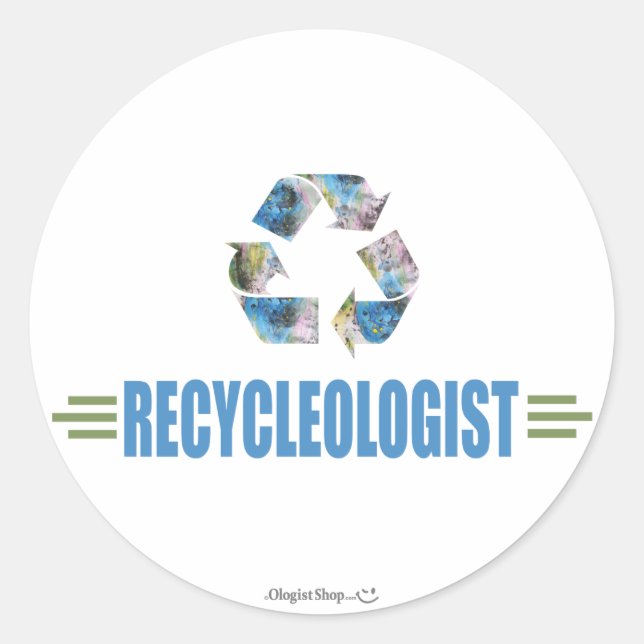 Adesivo Reciclagem Humorístico (Frente)