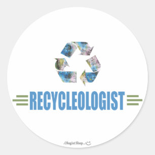 Adesivo Reciclagem Humorístico
