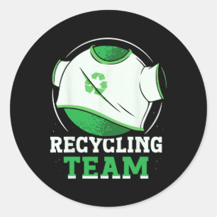 Adesivo Reciclagem Team Trash Reciclar Earth Day Environme