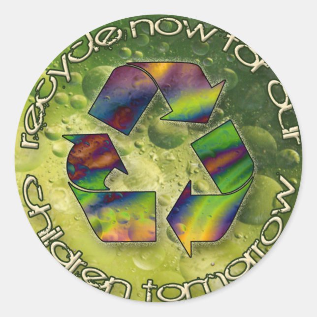 Adesivo reciclar agora (Frente)