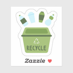 Adesivo Reciclar de vinil com corte personalizado ecológic