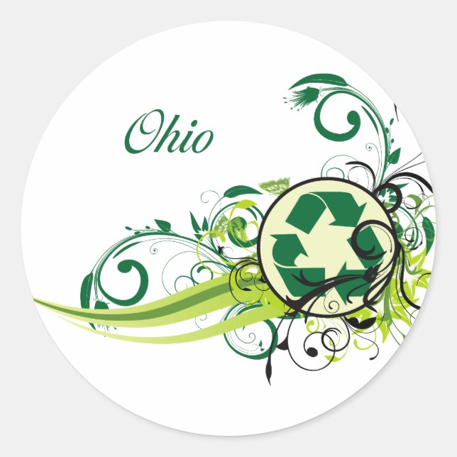 Adesivo Reciclar Ohio (Frente)