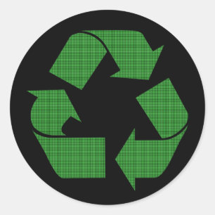 Adesivo reciclar xadrez