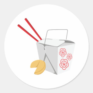 Adesivo Recipiente de comida chinês