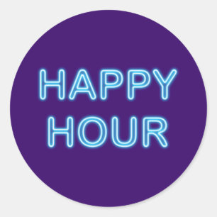 Adesivo Reclamação de néon neon sign Happy Hour