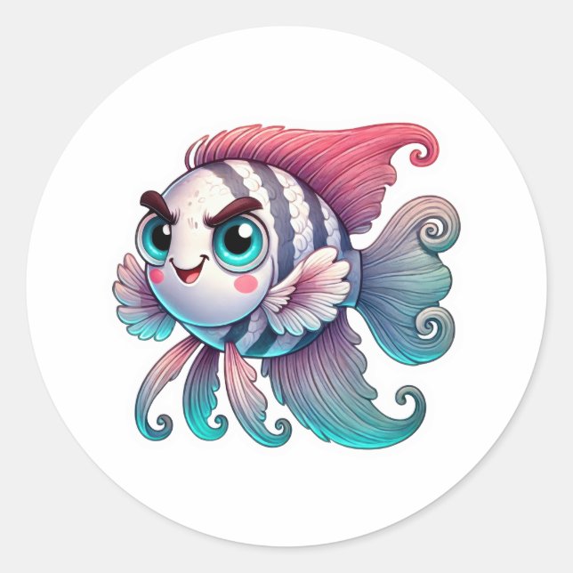Adesivo Recompensa de Peixe Escolar (Frente)