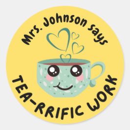 Adesivo Recompensa personalizada para o excelente aluno de