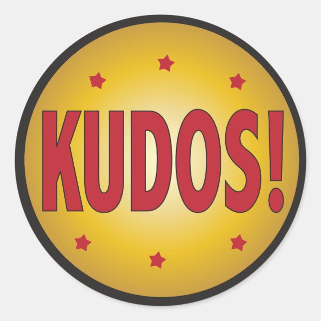 Adesivo Reconhecimento e apreciação do KUDOS (Frente)