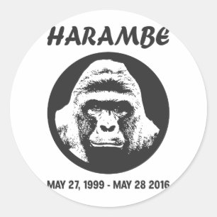 Adesivo Recorde Harambe