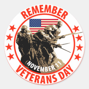 Adesivo Recorde o dia de veteranos