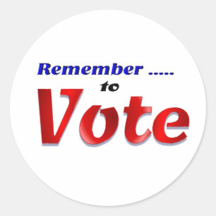 Adesivo Recorde votar
