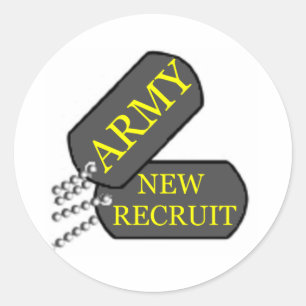 Adesivo Recruta novo do exército