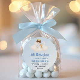 Adesivo Recuerdos Bautizo Cute Baptism Primeiro Ano Favori