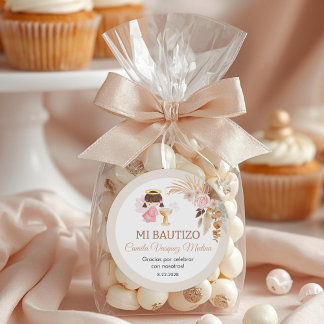 Adesivo Recuerdos Bautizo Girl Angel Baptism Favorece pres